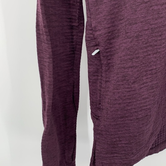 Nike Running dri-fit crewneck long sleeve knit shirt t-shirt purple men X-Small - Picture 4 of 7